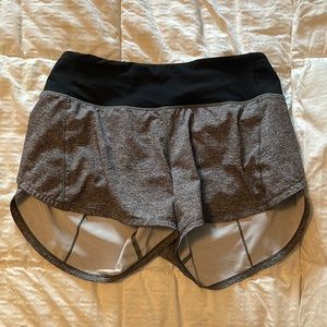 Gray lululemon shorts